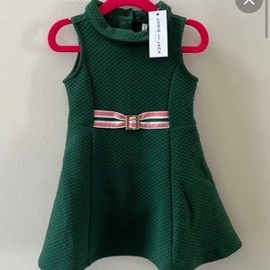 Janie and Jack emerald green dress Size 12